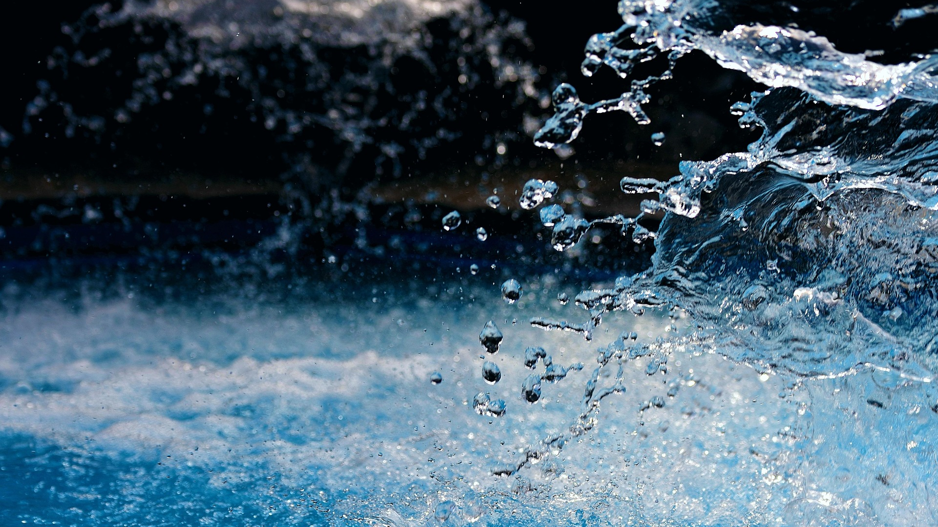 The water